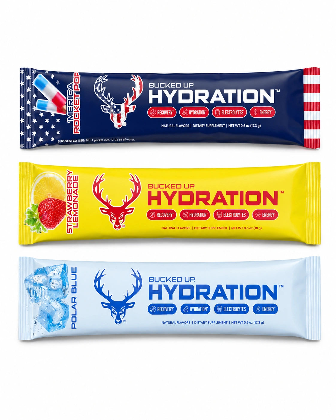 Bucked Up Hydration Sticks