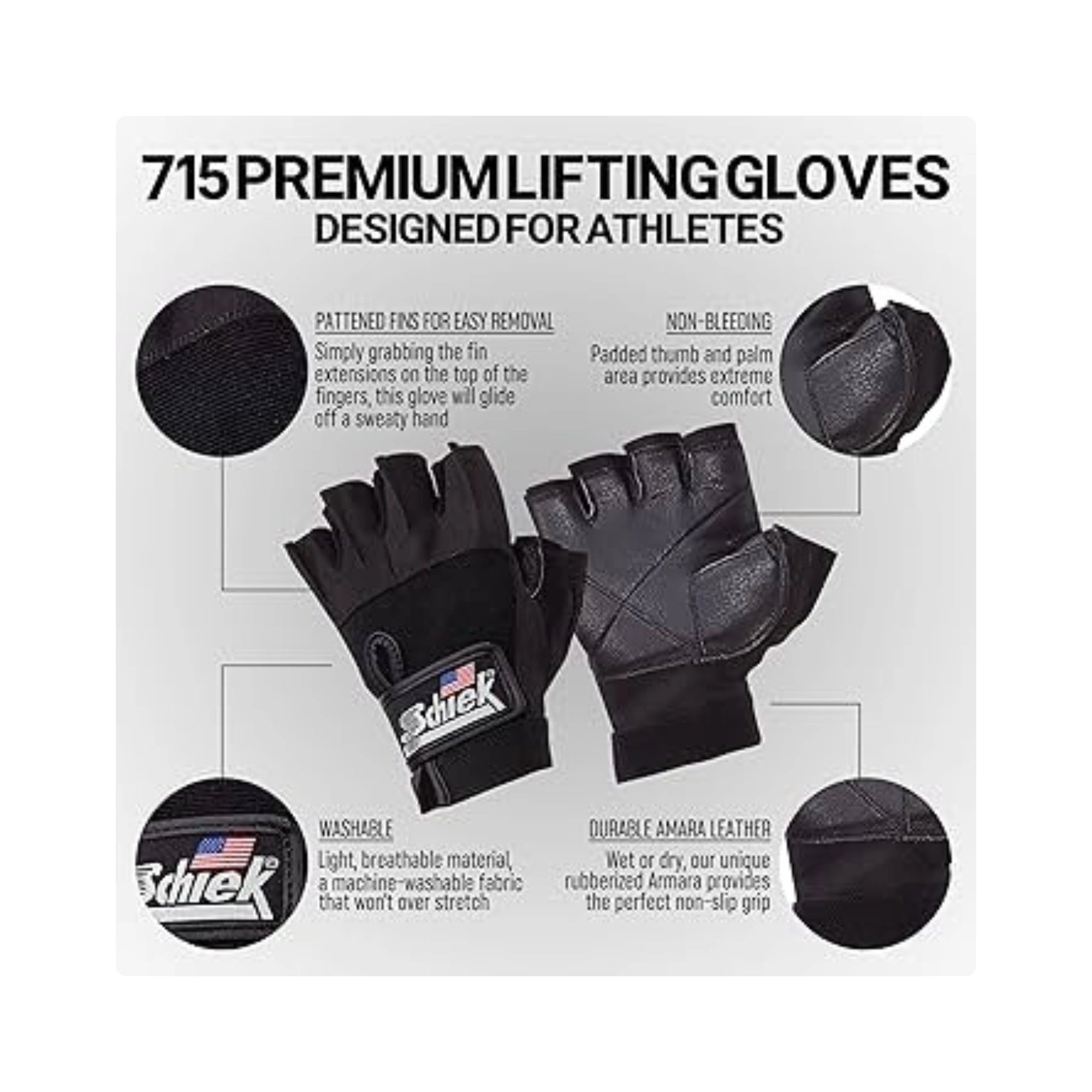 Schiek 715 Premium Lifting Gloves