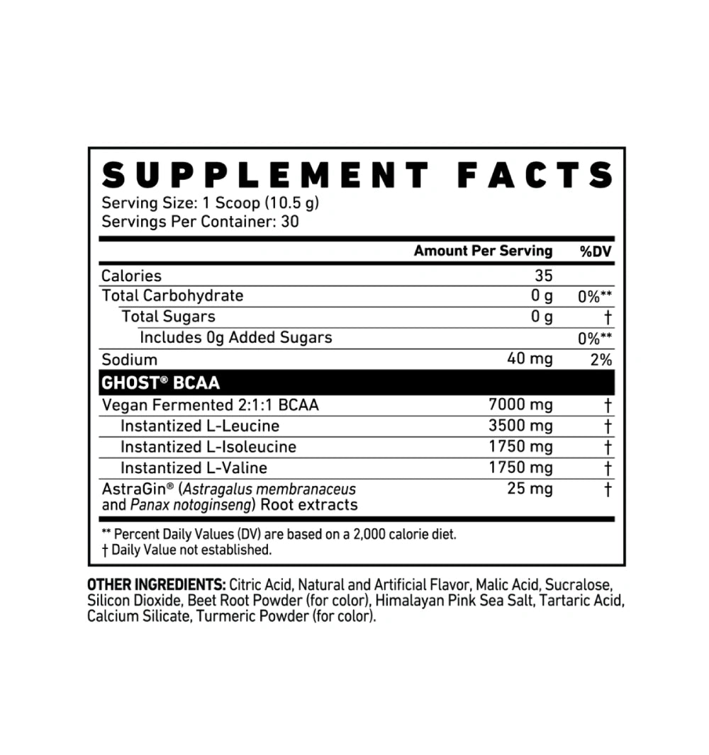 Ghost BCAA Kiwi Strawberry