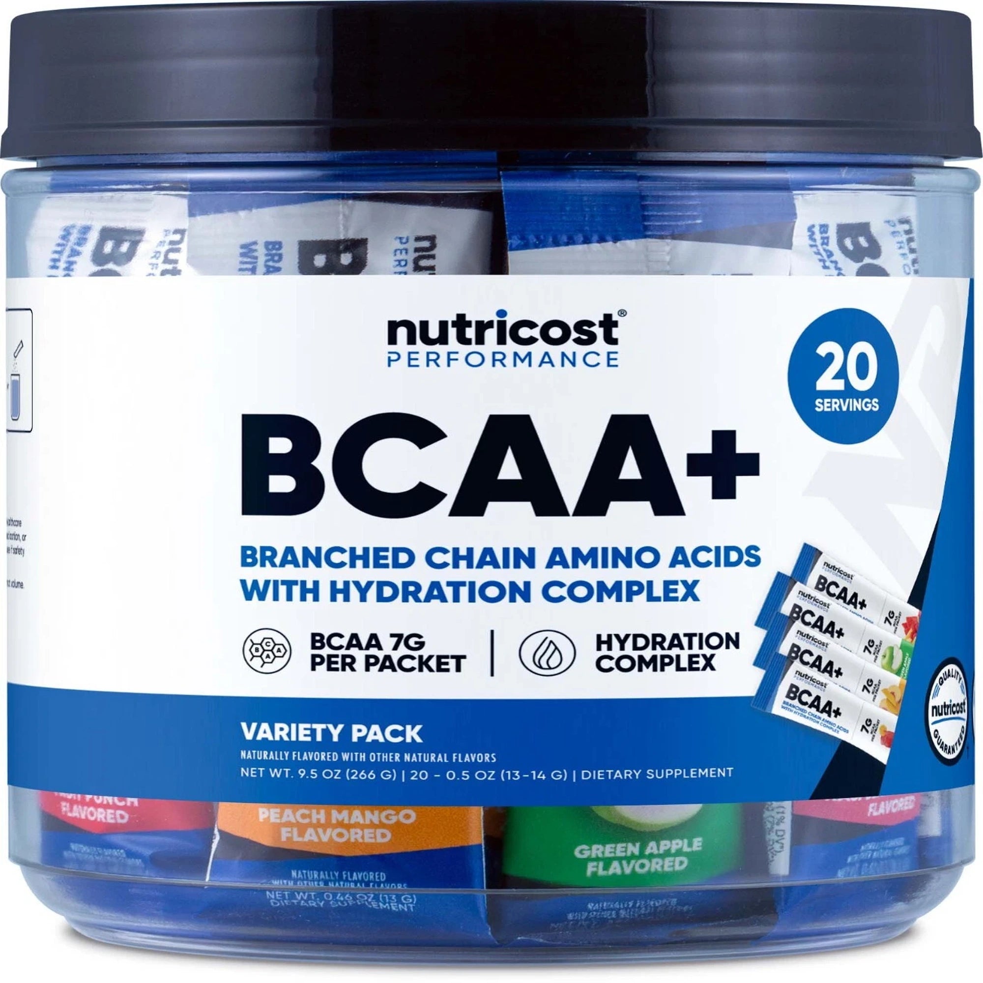 Nutricost BCAA +HYDRATION Variety Pack(20 Sticks)