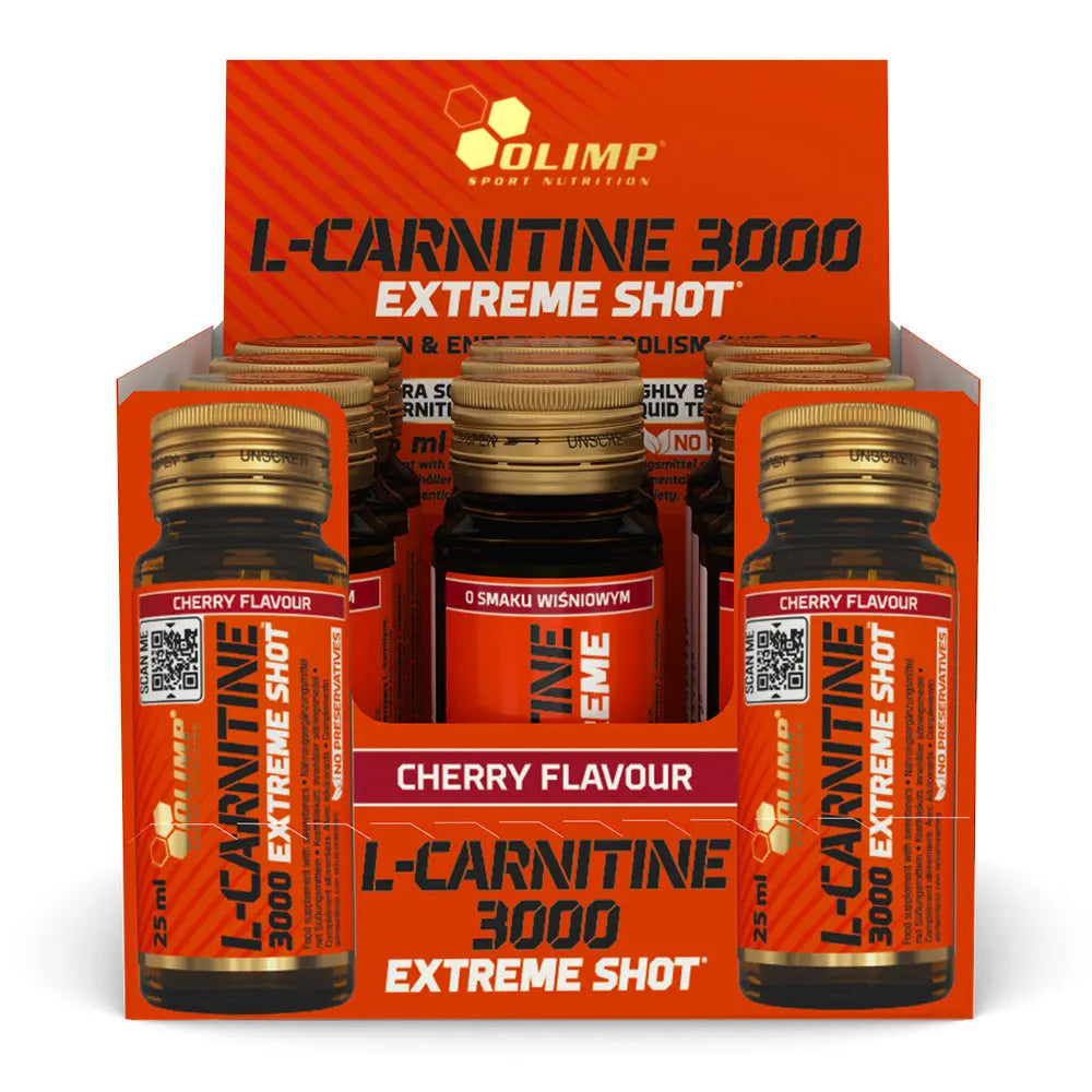 Olimp Sport Nutrition L-Carnitine 3000 Extreme, Orange, 9 Vials