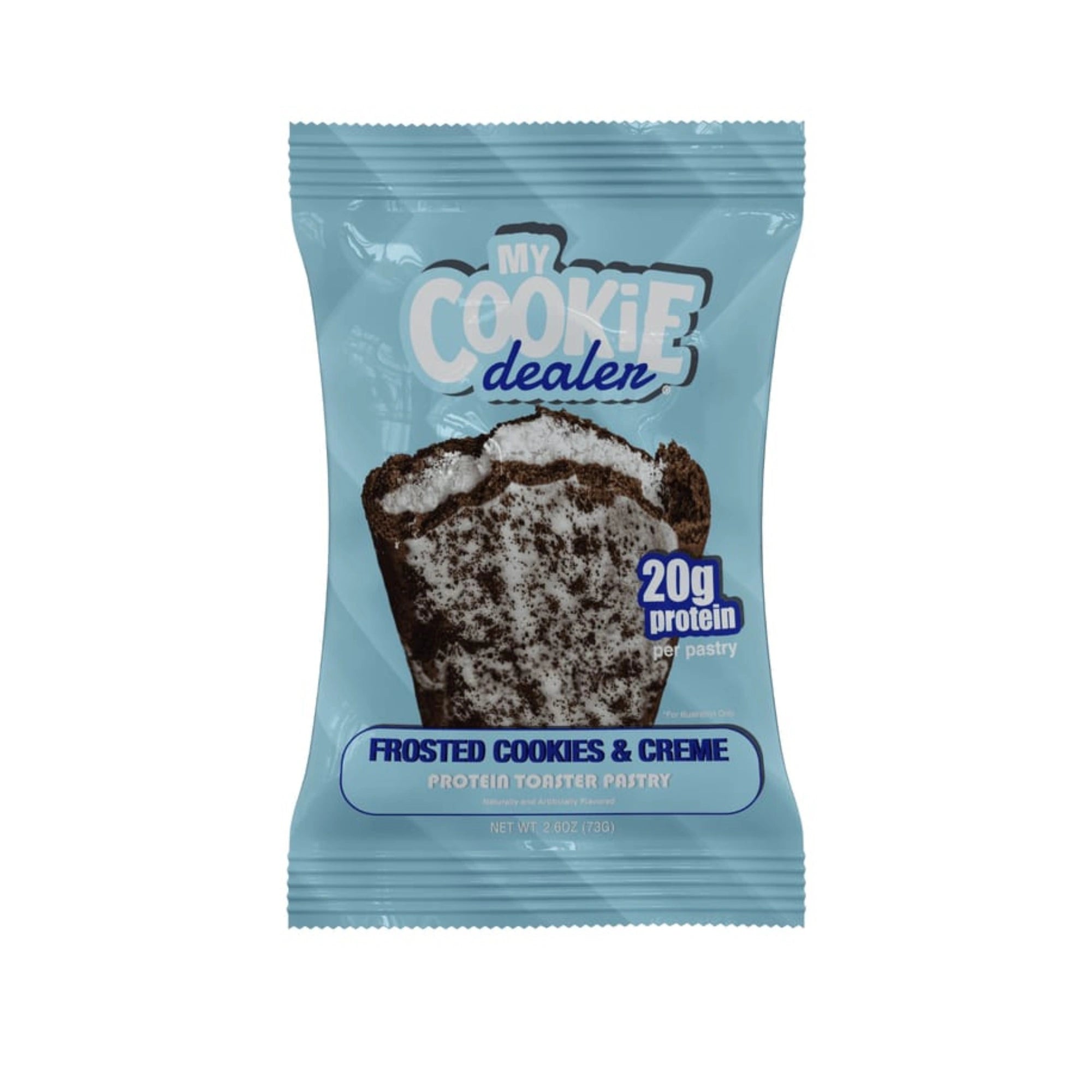 My Cookie Dealer Frosted Cookies & Creme Protein Toaster Pastry – 20g Protein