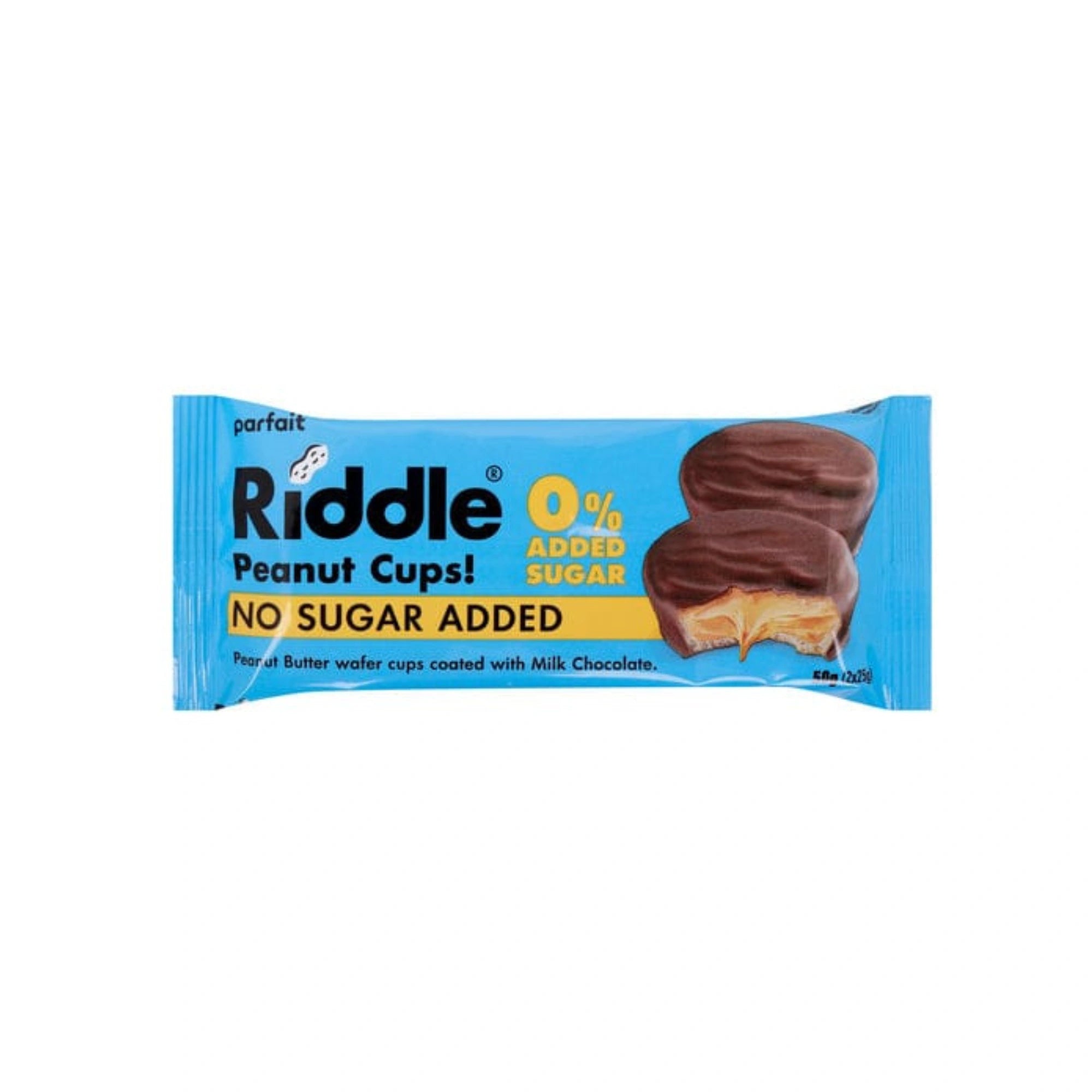 Riddle Peanut Butter Wafer Cups No Added Sugar (50g) – CAPTAIN PROTEIN ...
