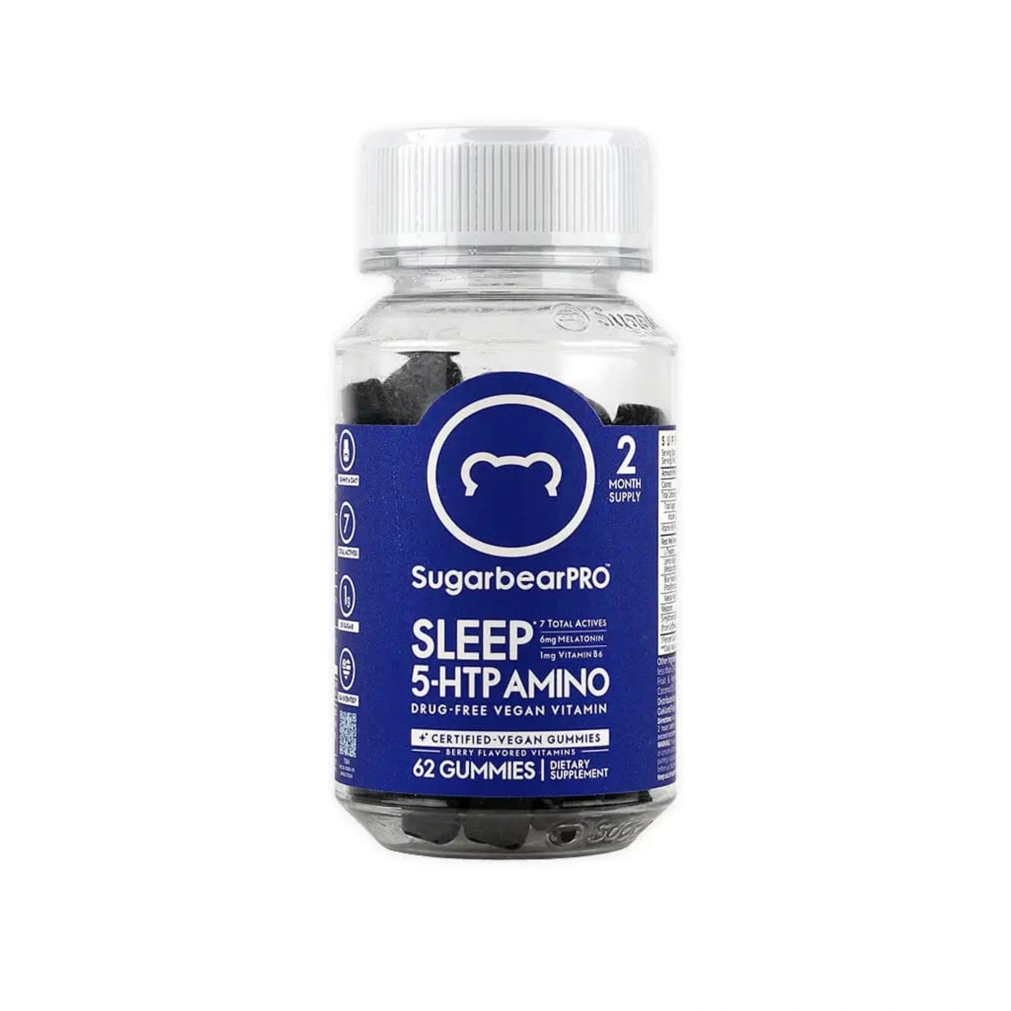 SugarBearPro Sleep 5-HTP Amino 32 Vegan Gummies