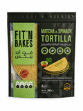 FIT'N BAKES Matcha & Spinach Tortilla 360g