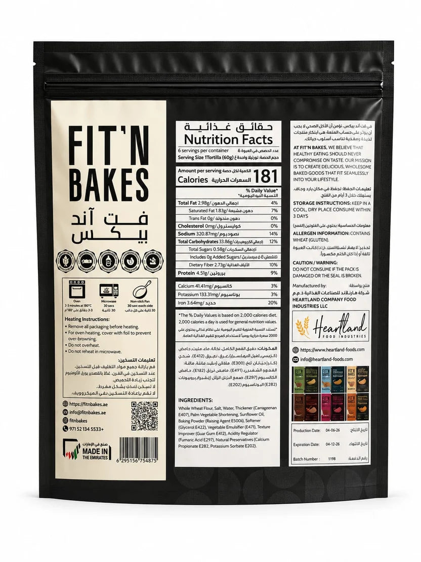 FIT'N BAKES Classic Tortilla 360g