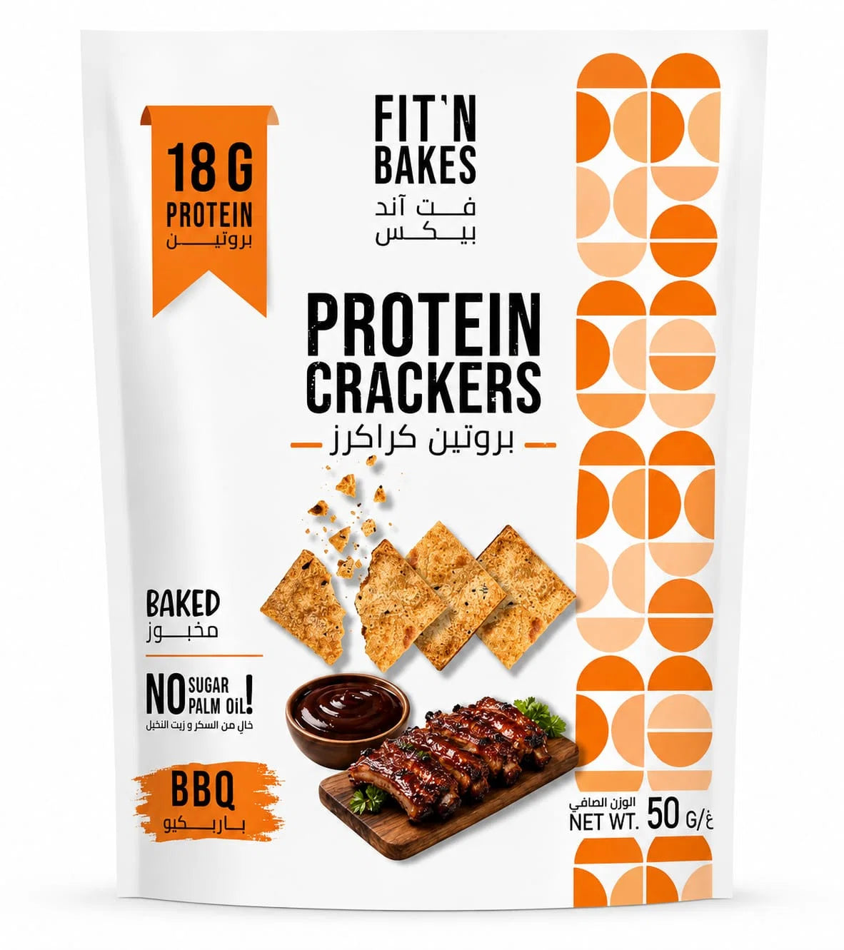 FIT'N BAKES High protein BBQ Crackers