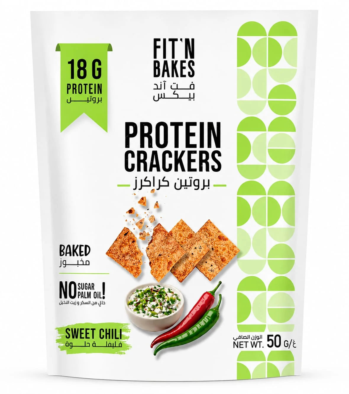 FIT'N BAKES High protein Sweet Chili Crackers