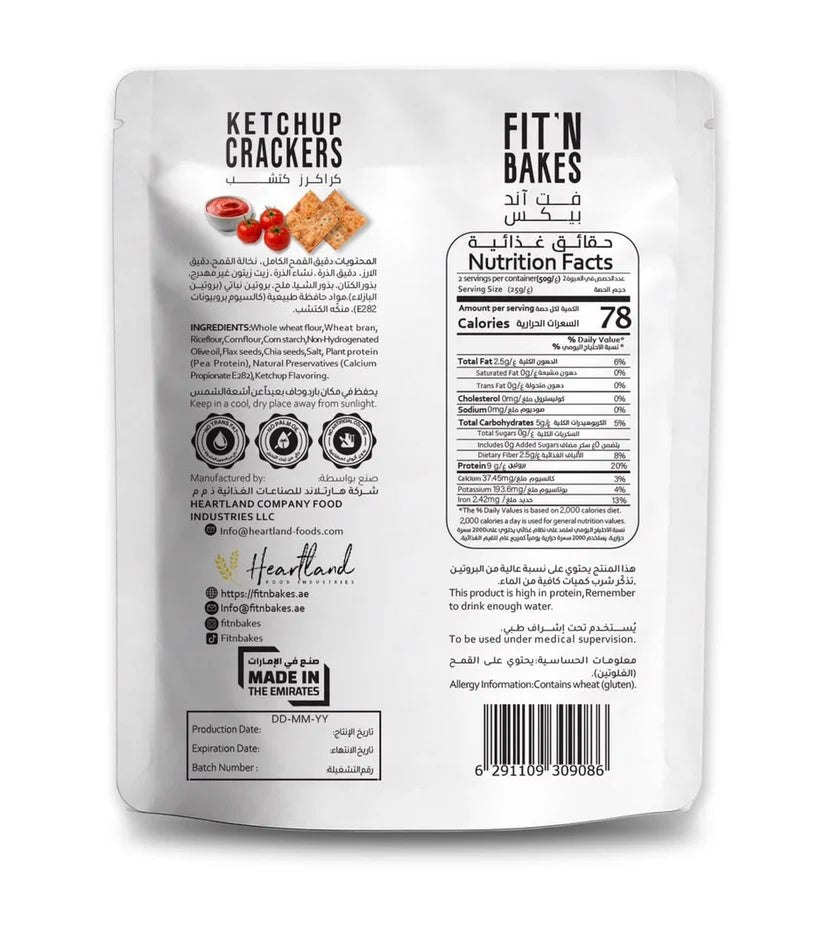 FIT' N BAKES High Protein Ketchup Crackers