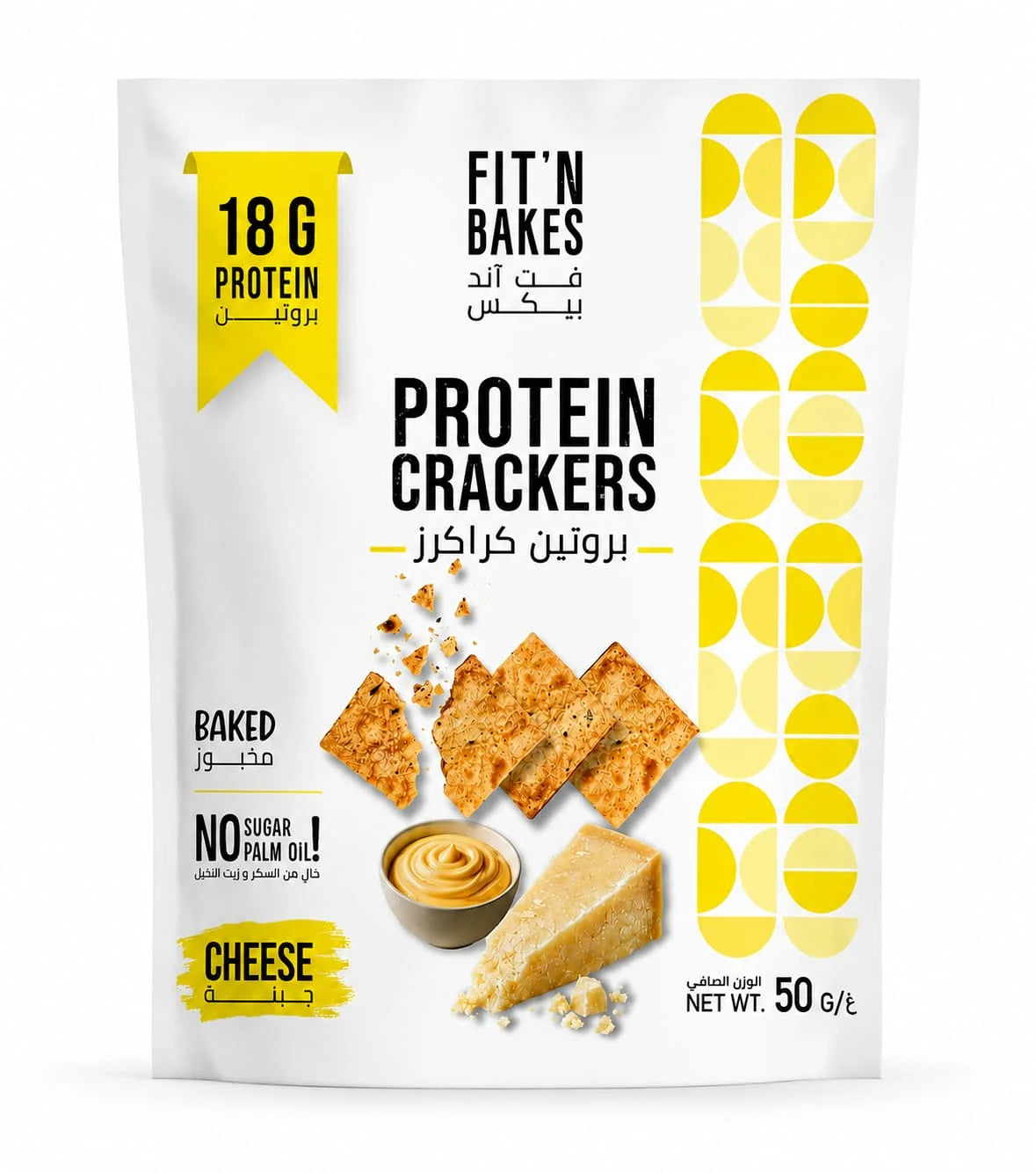 FIT'N BAKES High Protein Cheese crackers