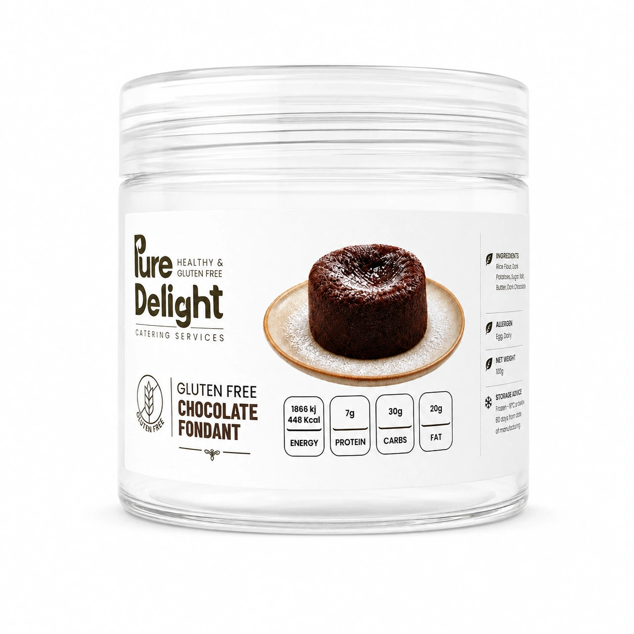 Pure Delight Gluten Free Chocolate Fondant