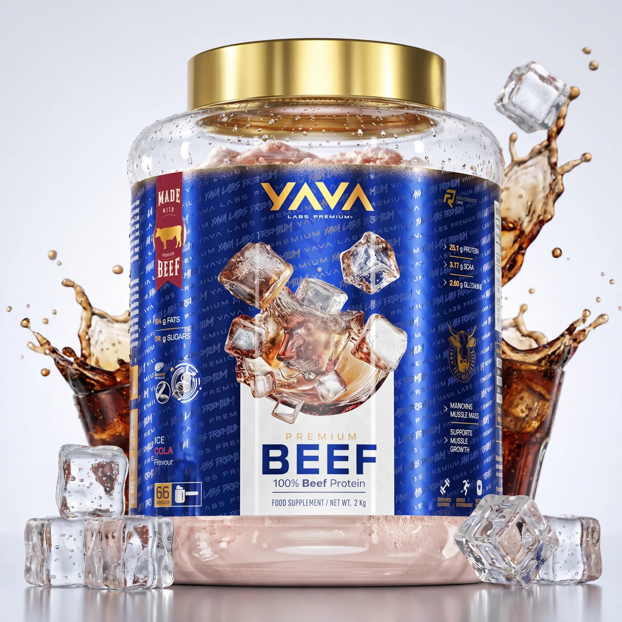 Yava Labs Premium 100% Beef Protein 2kg