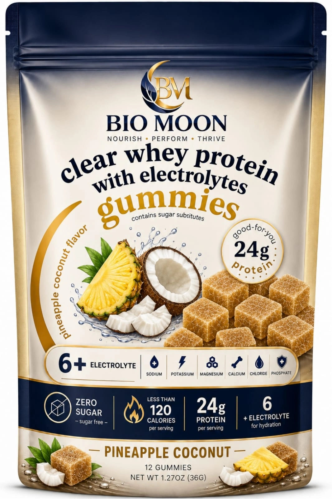 Bio Moon Clear Whey Protein With Electrolytes Gummies