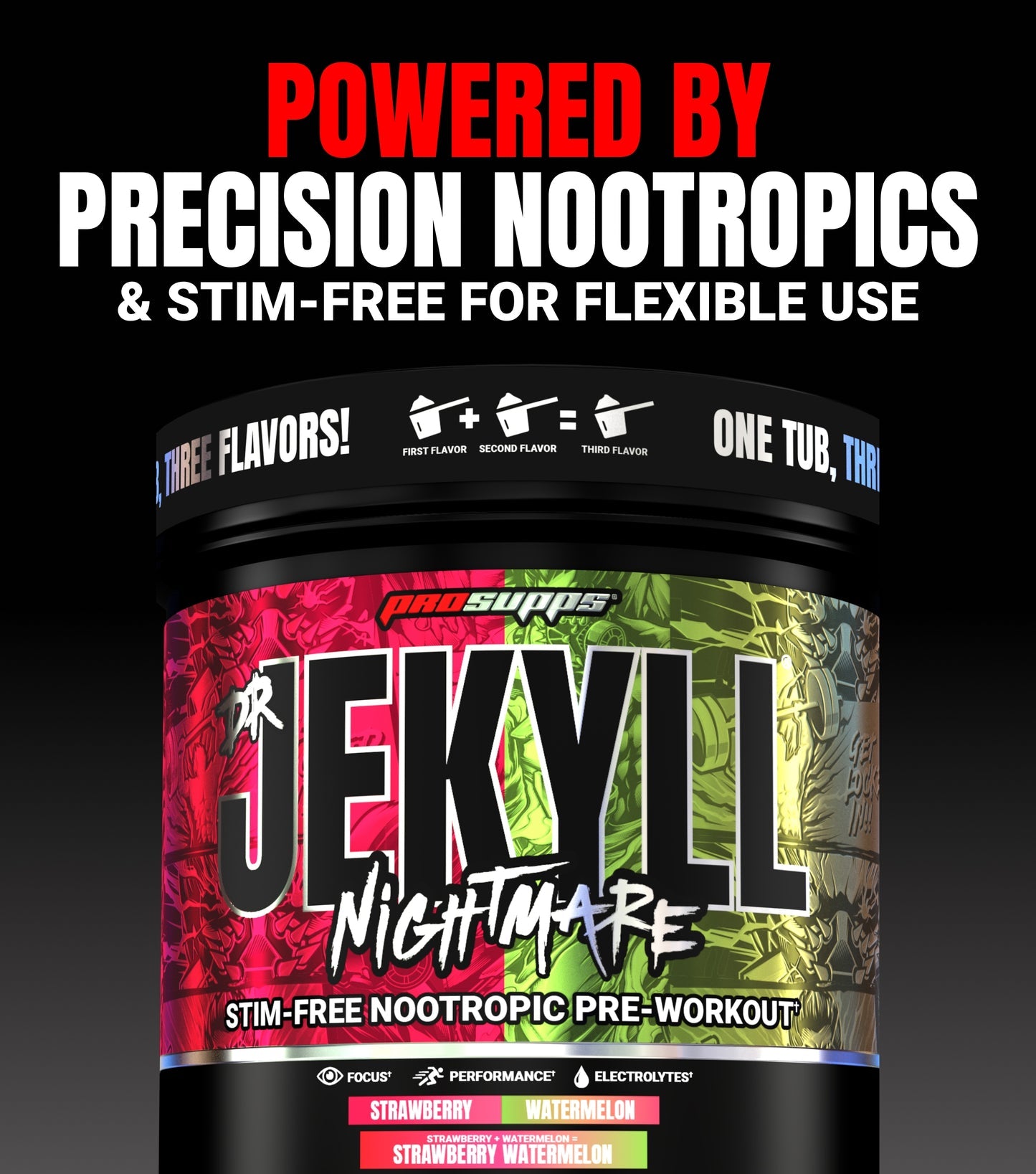 ProSupps Dr. Jekyll Nightmare Dual Tub 40 serving - Strawberry/Watermelon
