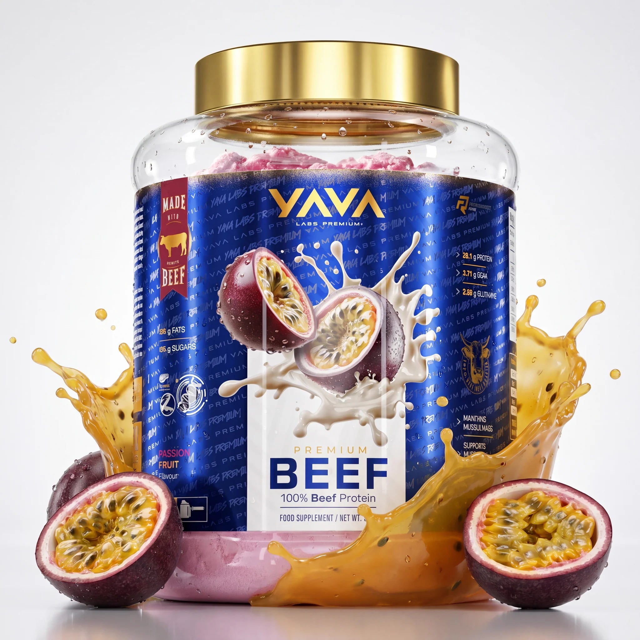 Yava Labs Premium 100% Beef Protein 2kg