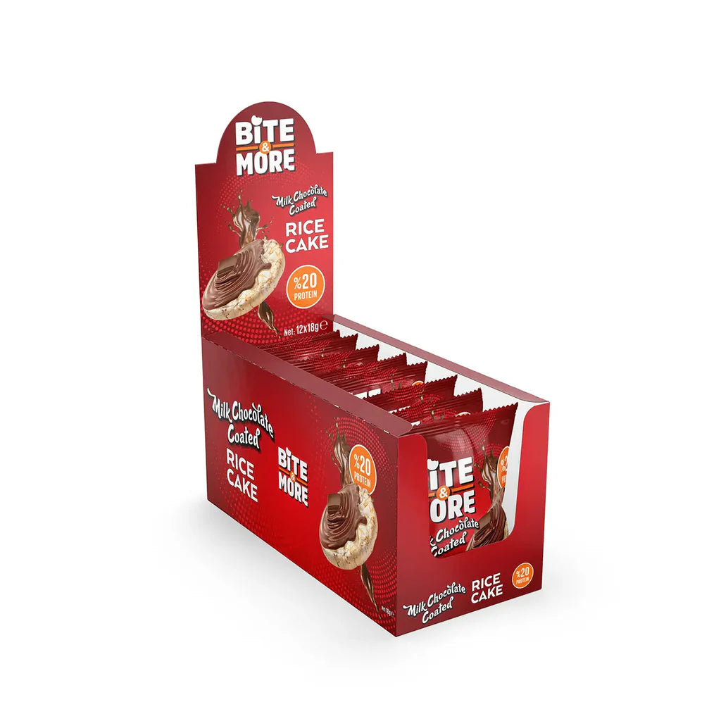 Bite & More Milk Chocolate Coated Protein Rice Cake 18g