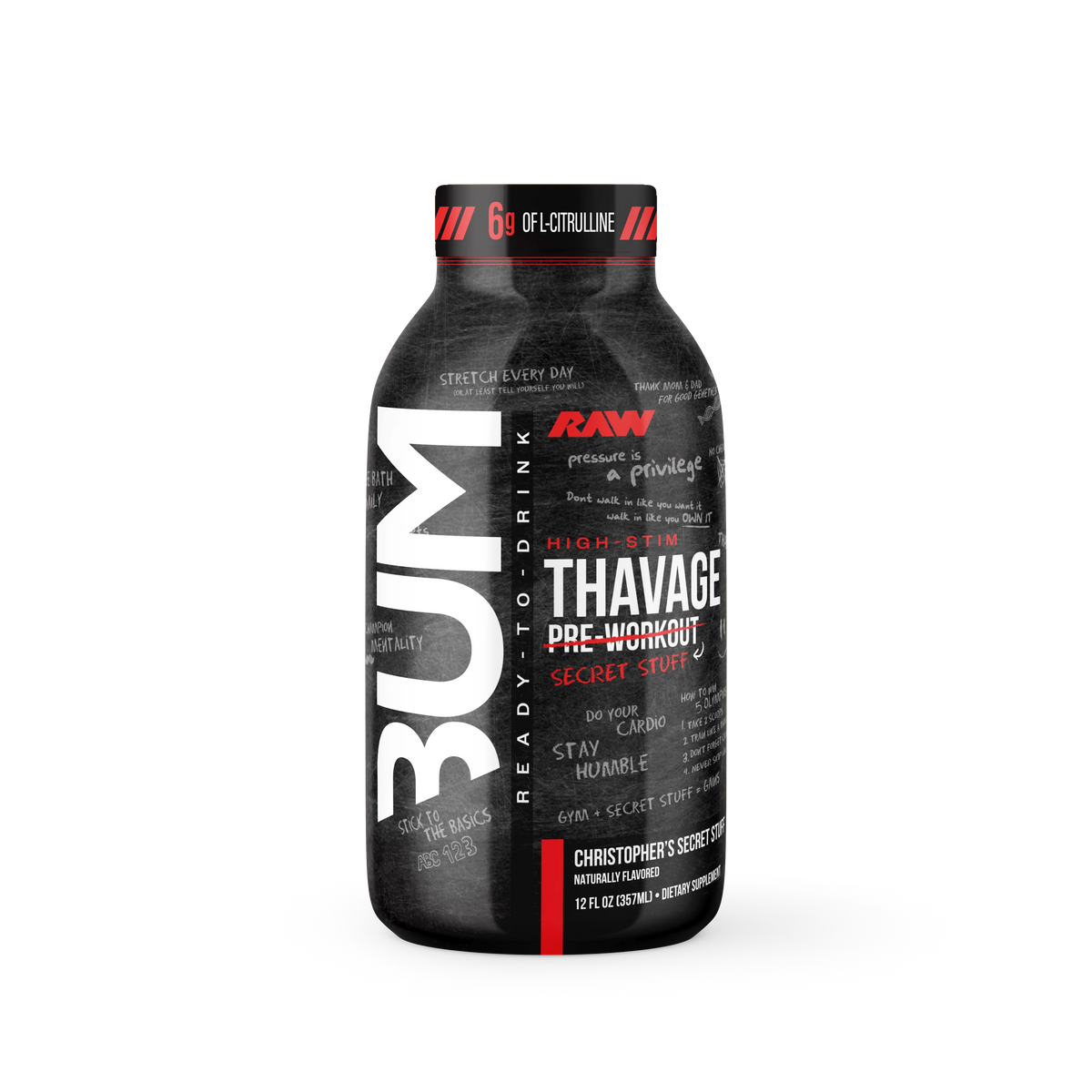 RAW Thavage RTD Pre-Workout Drink 355ml