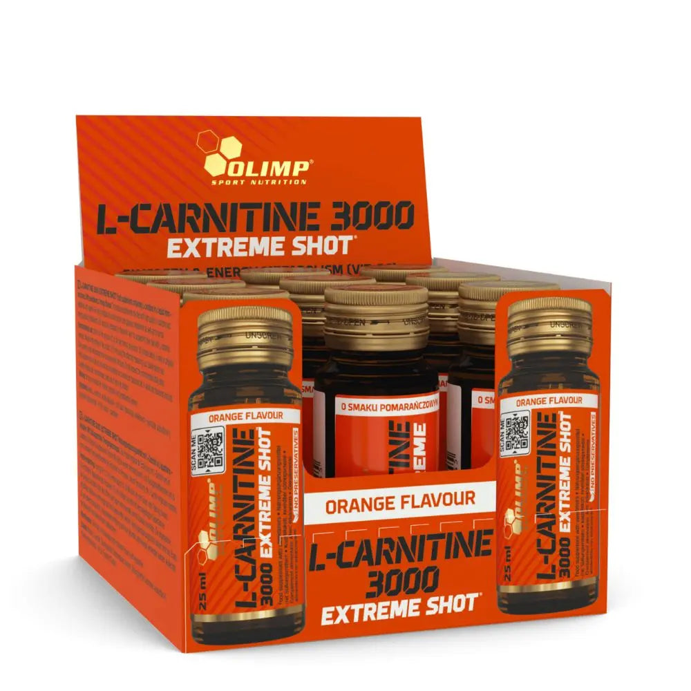 Olimp Sport Nutrition L-Carnitine 3000 Extreme, Orange, 9 Vials