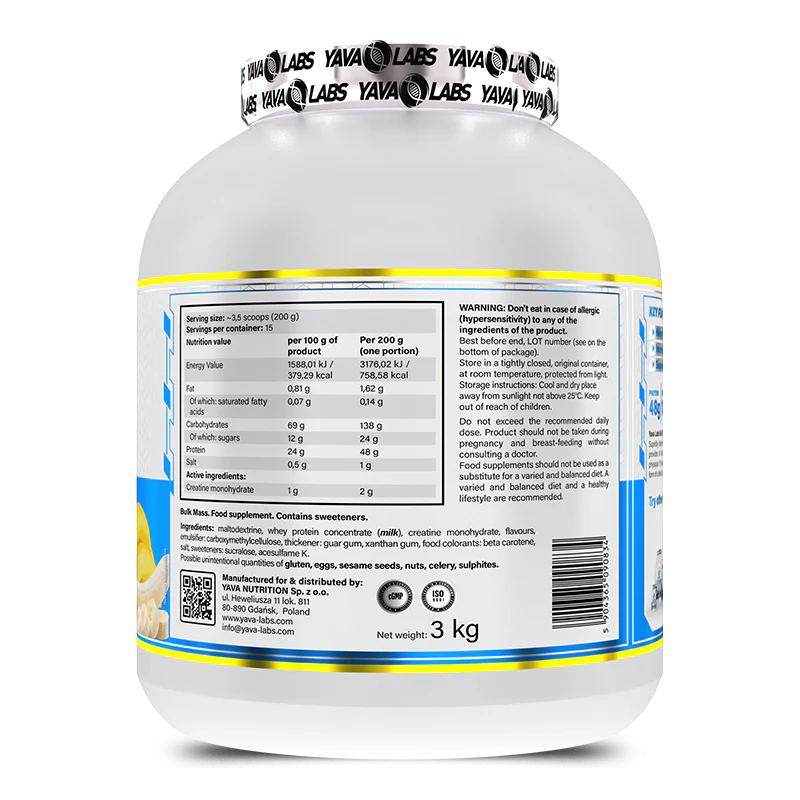 Yava Labs Bulk Mass 3kg